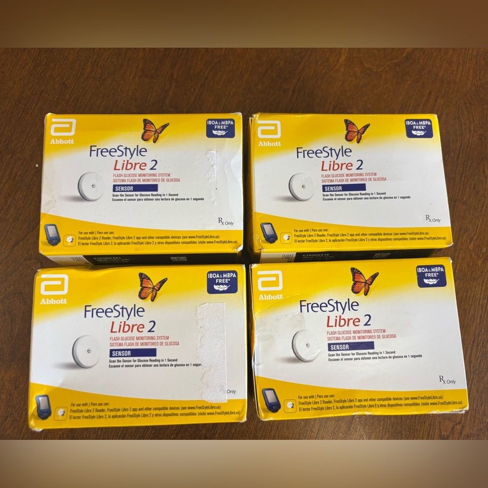Libre 2 Sensors - (4) - NEW IN SEALED BOXES